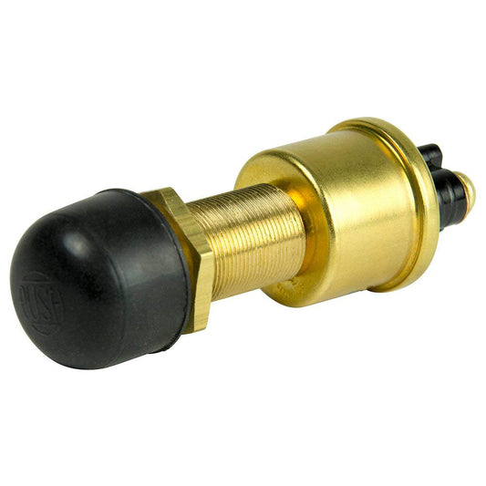 Cole Hersee Heavy Duty Push Button Switch w/Rubber Cap SPST Off-On 2 Screw - 35A [M-626-BP]
