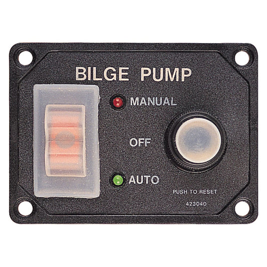 Sea-Dog Splash Guard Bilge Pump Panel w/Circuit [423046-1]